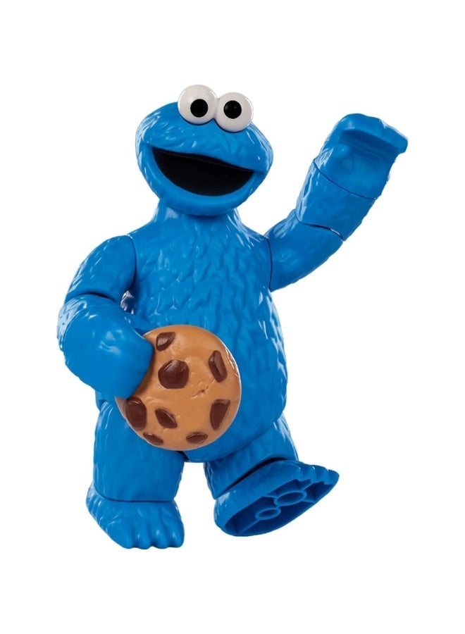 BLOKEES PreCool Cookie Monster Model Kit | Buildable Sesame Street Action Figure with Cookie Accessory | Collectible Construction Toy for Kids Ages 3+ | Educational STEM Playset - Image 1